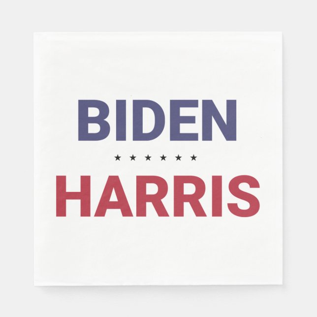 Servilleta De Papel Joe Biden y Kamala Harris (elecciones de 2020 en E (Anverso)