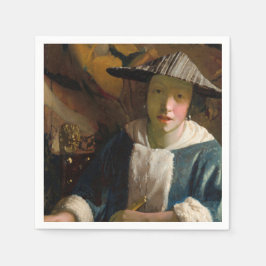 Servilleta De Papel Johannes Vermeer - Chica con flauta