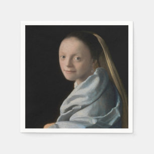 Servilleta De Papel Johannes Vermeer - Estudio de una joven mujer