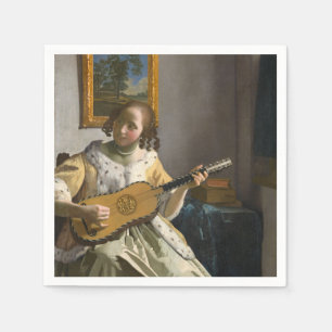 Servilleta De Papel Johannes Vermeer, guitarrista