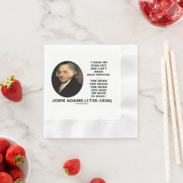 Servilleta De Papel John Adams Me Leyó Los Ojos Hasta Que No Puedo Lee