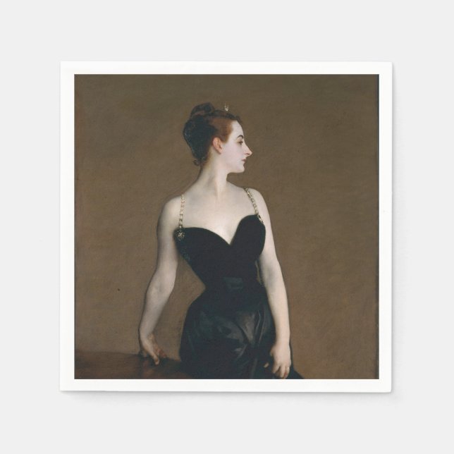 Servilleta De Papel John Singer Sargent Madame X Classic Retrato (Anverso)