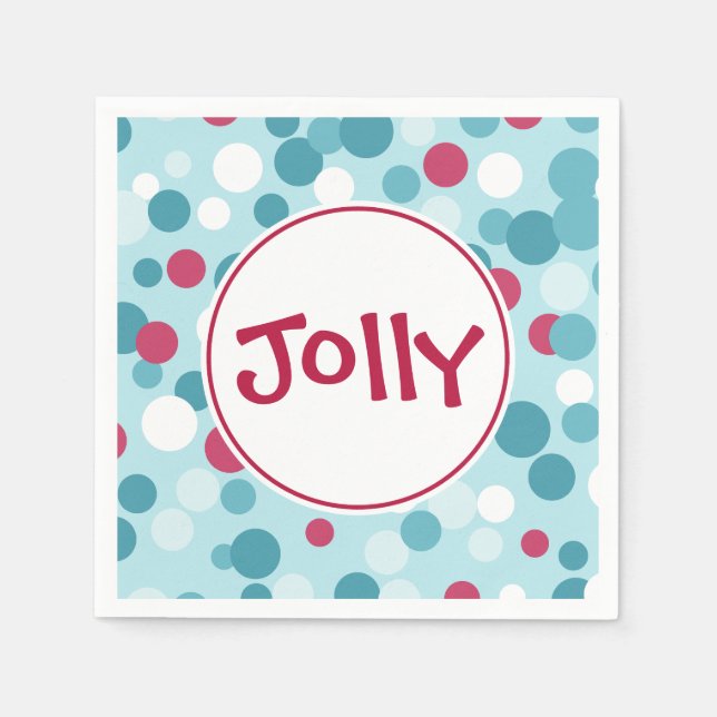 Servilleta De Papel Jolly Holiday Napkins (Anverso)