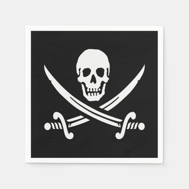 Servilleta De Papel Jolly Roger (Anverso)