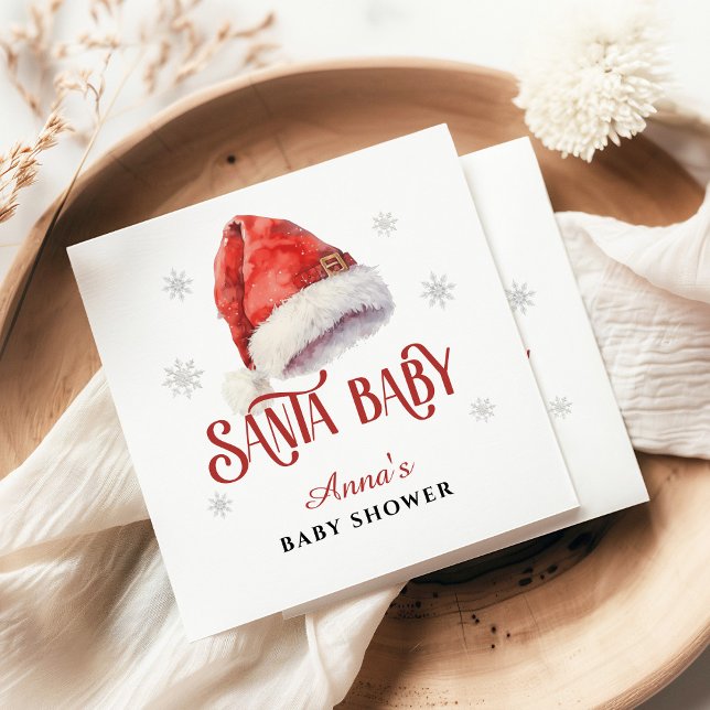Servilleta De Papel Jolly Santa Hat Baby Shower (Subido por el creador)