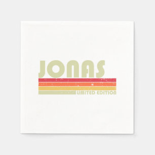 Servilleta De Papel JONAS Nombre de regalo Personalizado Funny Retro V