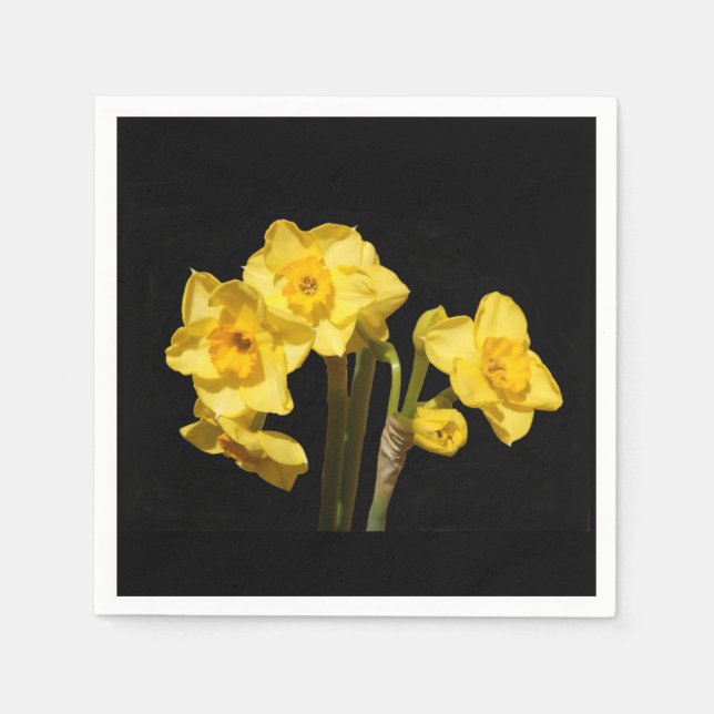 Servilleta De Papel Jonquil Flowers Paper Napkins (Anverso)