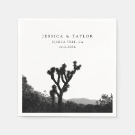 Servilleta De Papel Joshua Tree Boda Personalizado Photo Cocktail Napk