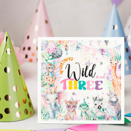 Servilleta De Papel Jóvenes salvajes y tres Chicas de animales de Safa