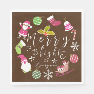Servilleta De Papel Joy Navidades Brown
