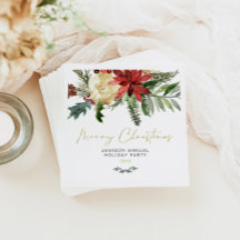 JOY Red Poinsettia Navidades Decoración Fiesta