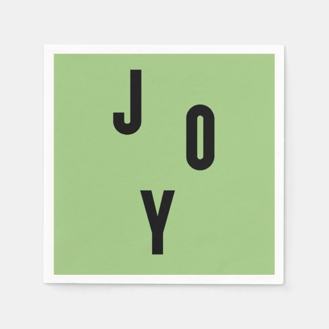 Servilleta De Papel Joy typography (Anverso)