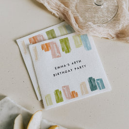 Servilleta De Papel Joyas pintadas acuarela personalizada