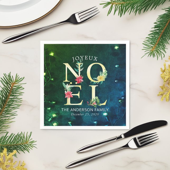 Servilleta De Papel Joyeux Noel Feliz Navidad Feliz Año Nuevo (Subido por el creador)