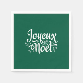 Servilleta De Papel Joyeux Noel Green