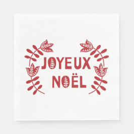 Servilleta De Papel Joyeux Noel Paper Napkins
