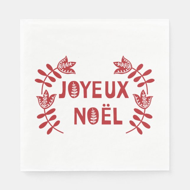 Servilleta De Papel Joyeux Noel Paper Napkins (Anverso)