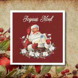 Servilleta De Papel Joyeux Noel Red