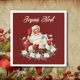 Servilleta De Papel Joyeux Noel Red