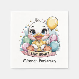 Servilleta De Papel Joyful Duckling Baby Shower