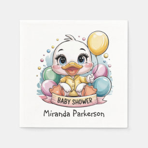 Servilleta De Papel Joyful Duckling Baby Shower