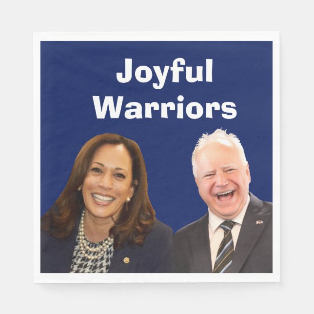 Servilleta De Papel Joyful Warriors Harris y Walz (Anverso)