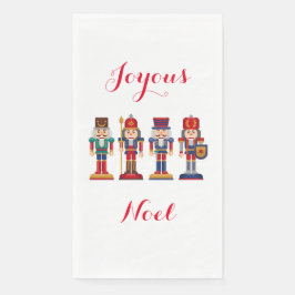 Servilleta De Papel Joyous Noel Nutcracker Paper Guest Tower