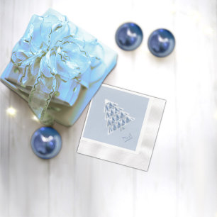 Servilleta De Papel Joyoux Noel Blue Paper Napkin