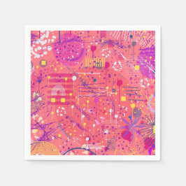 Servilleta De Papel Jubilación: Arte Maximalista