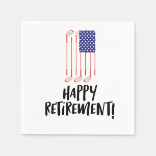 Servilleta De Papel Jubilación de Golf Jubilación Feliz Jubilación con