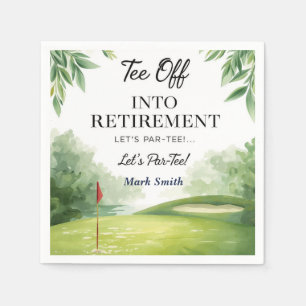 Servilleta De Papel Jubilación de golf para golfista en green de putti