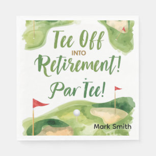 Servilleta De Papel JUBILACIÓN DE GOLF Salga del Tee ParTee para golfi