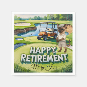 Servilleta De Papel Jubilación de Golf temática para los amantes del g