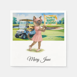 Servilleta De Papel Jubilación de Golf temática para los amantes del g
