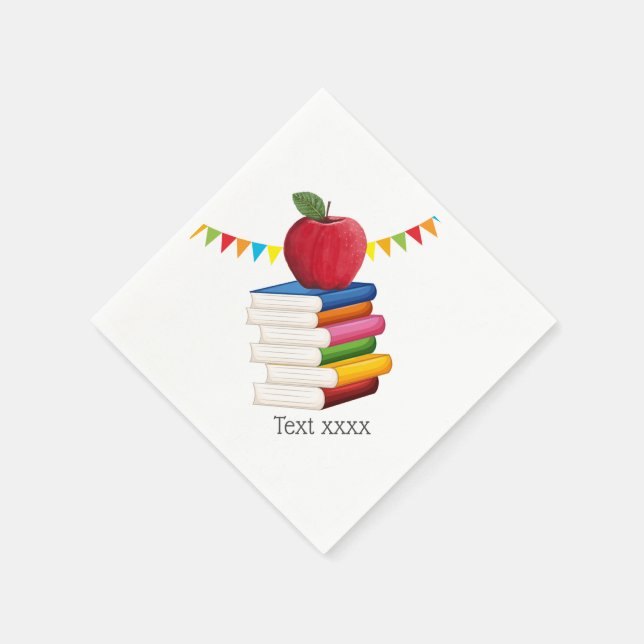 Servilleta De Papel jubilación de profesores, Apple, retiro de profeso (Borde)