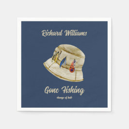 Servilleta De Papel Jubilación: Gorra de pescadores retirados