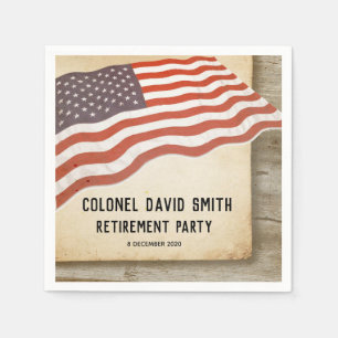 Servilleta De Papel Jubilación militar, ejército, servilletas de pap