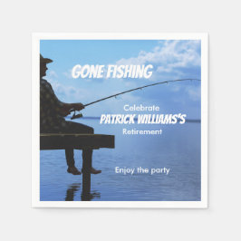 Servilleta De Papel Jubilación Pescador Jubilado Jugador Jubilado Juer