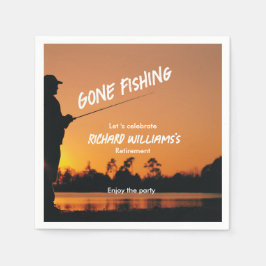 Servilleta De Papel Jubilación Pescador Jubilado Jugador Jubilado Juer