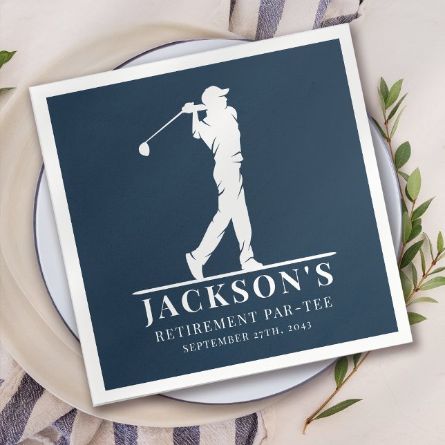 Servilleta De Papel Jubilación temática de golf naval Par-tee (Subido por el creador)