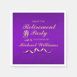 Servilleta De Papel Jubilación Vidrio de Champagne clásico formal