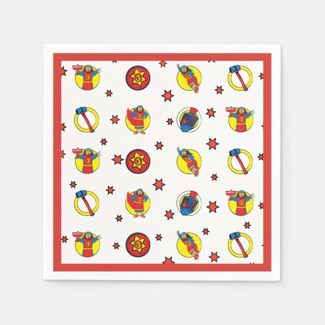 Servilleta De Papel Judah Maccabee Fun Hanukkah Fiesta (Anverso)