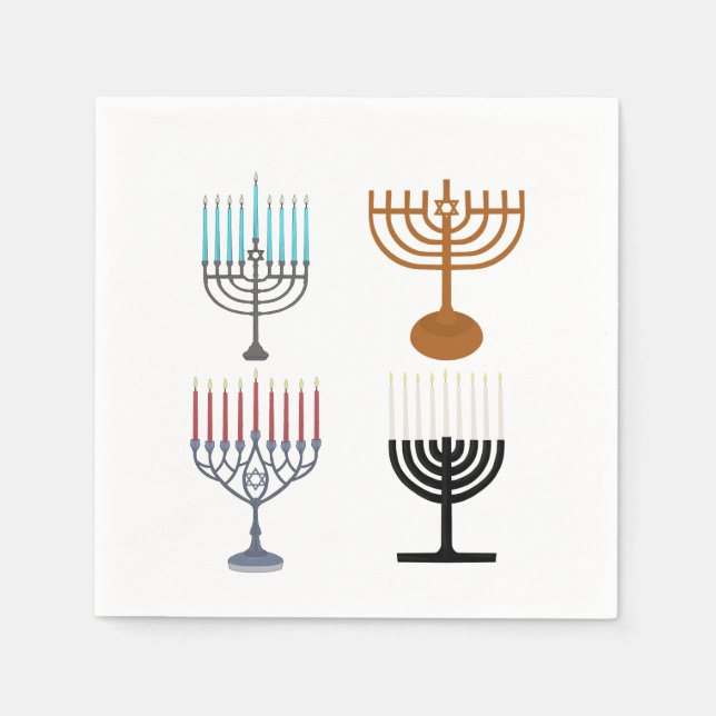 Servilleta De Papel Judaísmo Hanukkah Religión judía (Anverso)