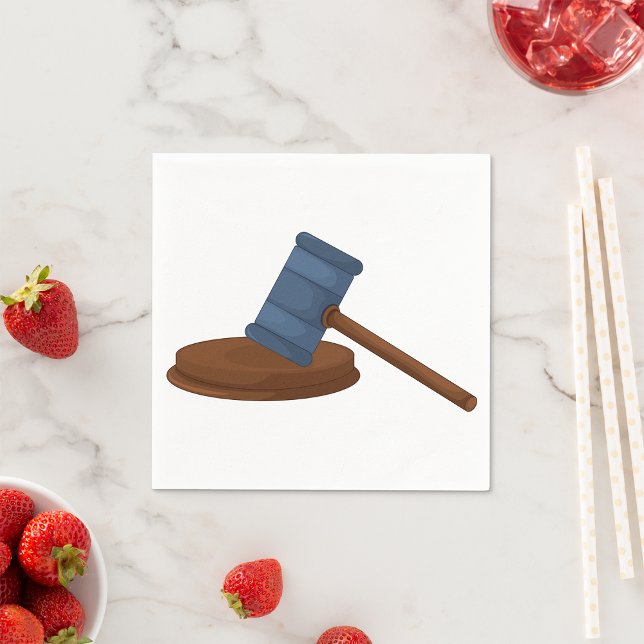 Servilleta De Papel Jueces Gavel Paper Napkins (Subido por el creador)