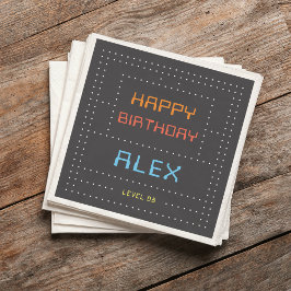 Servilleta De Papel Juego de Arcade Retro Niños Fiesta de cumpleaños