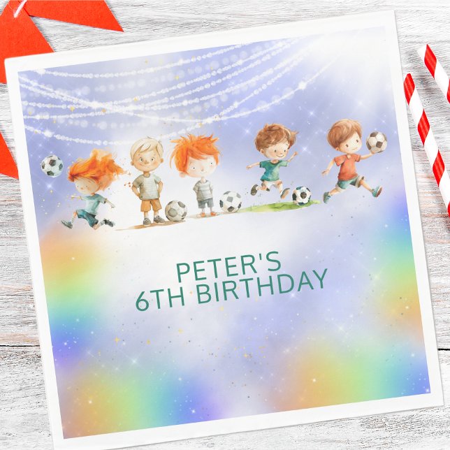 Servilleta De Papel Juego de cumpleaños del fútbol mágico (Subido por el creador)