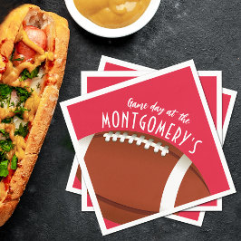 Servilleta De Papel Juego de fútbol Día rojo