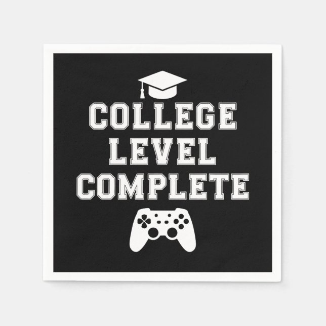 Servilleta De Papel Juego de jugador de graduación completo de nivel u (Anverso)