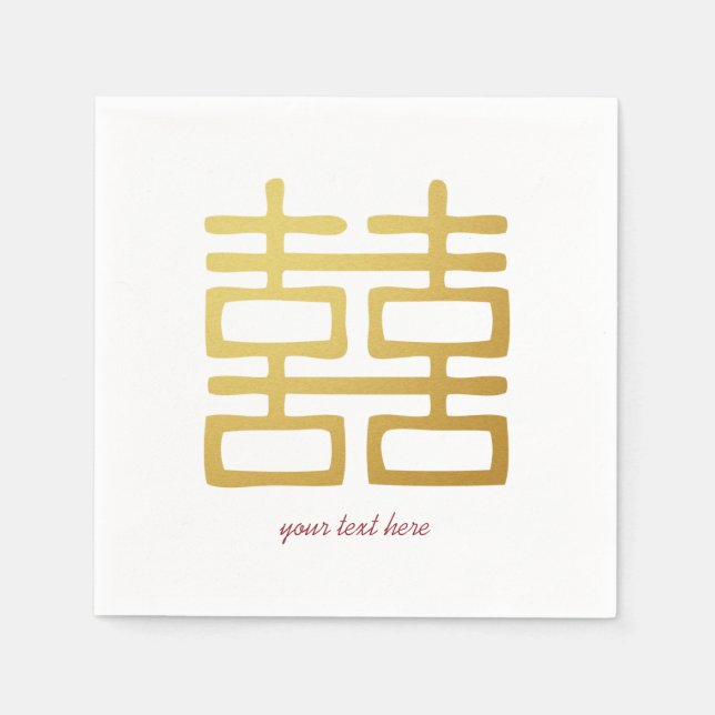 Servilleta De Papel Juego de servilletas de la fiesta de la boda de la (Anverso)