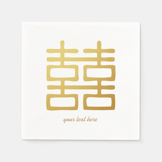 Servilleta De Papel Juego de servilletas de la fiesta de la boda de la (Anverso)